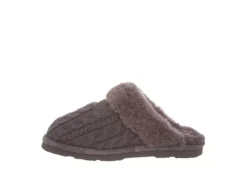 Bearpaw Womens Effie Slipper - Dark Grey -Best Shoes Specialty Store US 01 100211 02