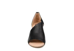 Journee Collection Womens Aretha Wedge Sandal - Black -Best Shoes Specialty Store US 01 102152 02