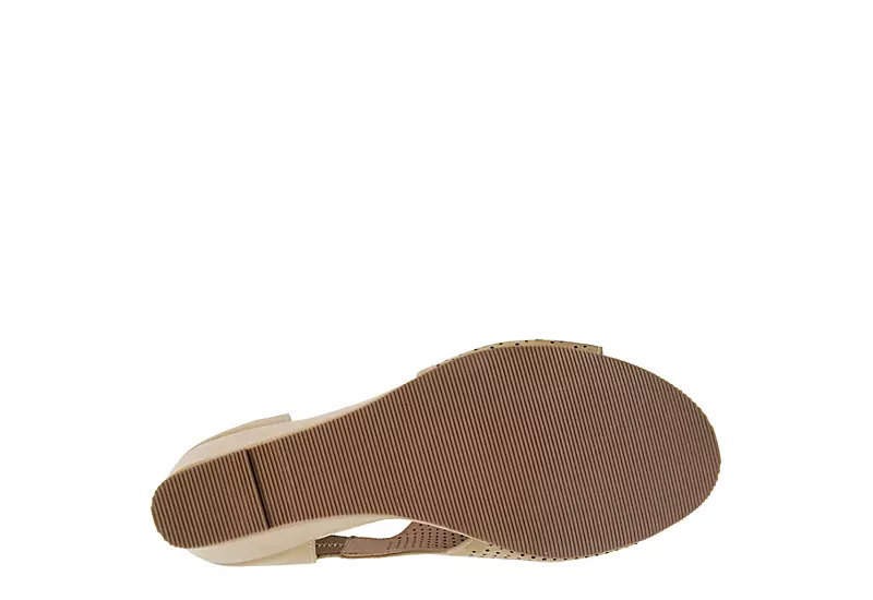 Journee Collection Womens Aretha Wedge Sandal - Taupe 7 Journee Collection Womens Aretha Wedge Sandal - Taupe - Image 7