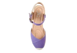 Journee Collection Womens Ashlyn Wedge Sandal - Purple -Best Shoes Specialty Store US 01 102163 05