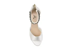 Journee Collection Womens Connor Wedge Sandal - White -Best Shoes Specialty Store US 01 102219 05