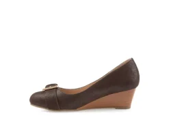 Journee Collection Womens Graysn Wedge Pump - Brown -Best Shoes Specialty Store US 01 102243 03