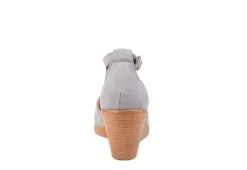 Journee Collection Womens Kedzie Wedge Sandal - Grey -Best Shoes Specialty Store US 01 102267 04