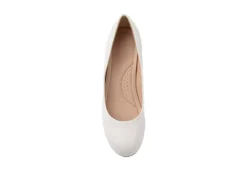 Journee Collection Womens Saar Pump - White -Best Shoes Specialty Store US 01 103360 05