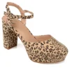 Journee Collection Womens Roslynn Platform Pump - Leopard