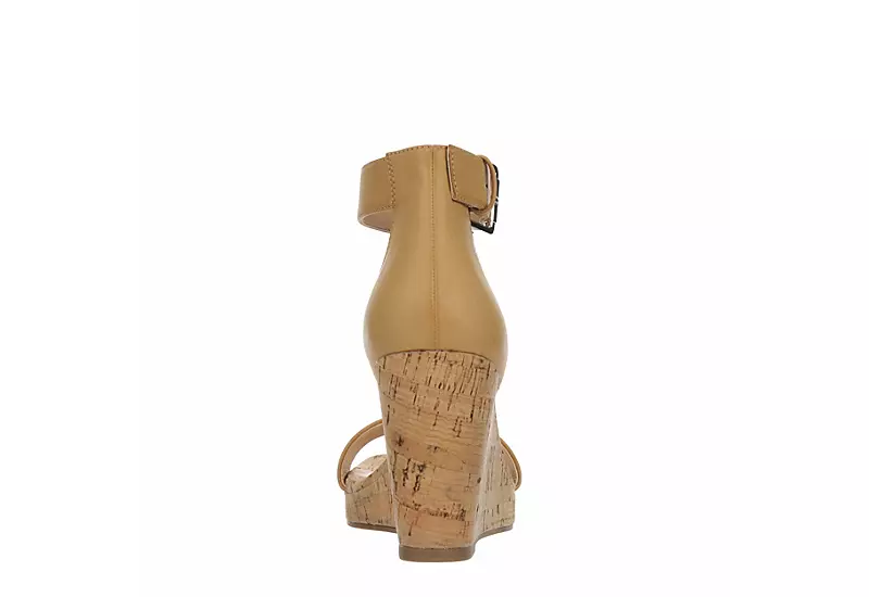 Xappeal Womens Amora Wedge Sandal - Tan 5 Xappeal Womens Amora Wedge Sandal - Tan - Image 5