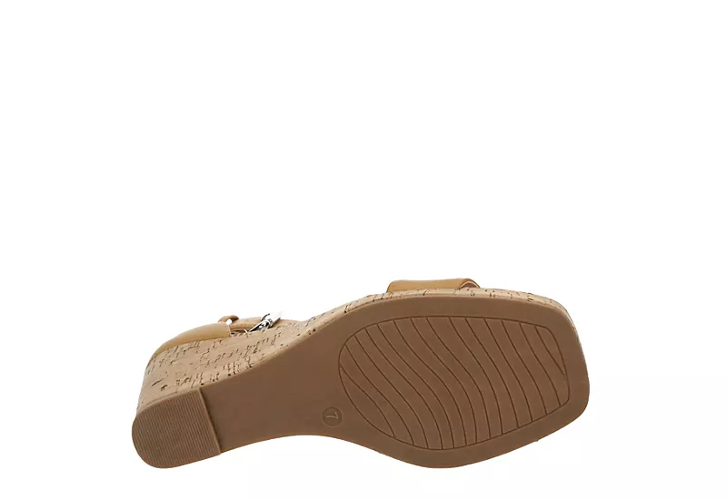 Xappeal Womens Amora Wedge Sandal - Tan 7 Xappeal Womens Amora Wedge Sandal - Tan - Image 7
