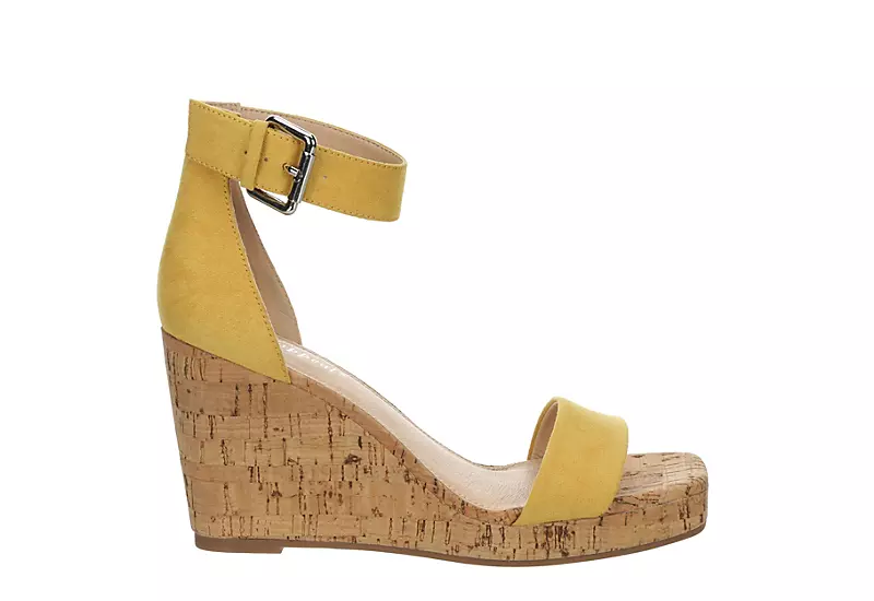 Xappeal Womens Amora Wedge Sandal - Yellow 2 Xappeal Womens Amora Wedge Sandal - Yellow - Image 2