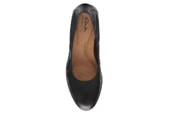 Clarks Womens Jeanette Ease Flat - Black -Best Shoes Specialty Store US 01 105283 05