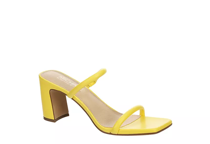 Michael By Michael Shannon Womens Dionne Slide Sandal - Yellow 1 Michael By Michael Shannon Womens Dionne Slide Sandal - Yellow
