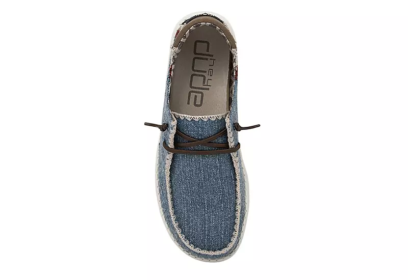 Heydude Womens Wendy Slip On Sneaker - Denim 5 Heydude Womens Wendy Slip On Sneaker - Denim - Image 5