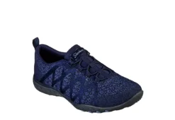Skechers Womens Breathe Easy Infi-knity Slip On Sneaker - Navy