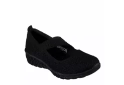 Skechers Womens Uplifted Slip On Sneaker - Black