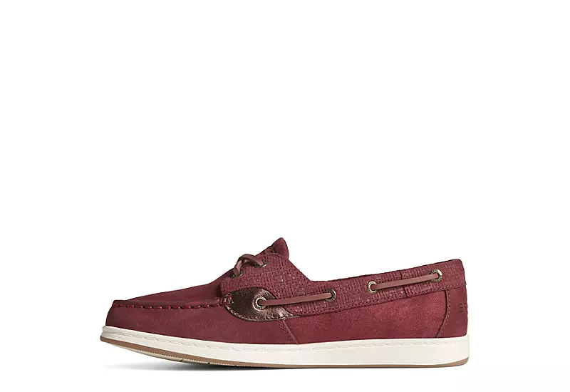 Sperry Womens Coastfish 2-eye Boat Shoe - Burgundy 3 Sperry Womens Coastfish 2-eye Boat Shoe - Burgundy - Image 3