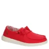 Heydude Womens Wendy Slip On Sneaker - Red
