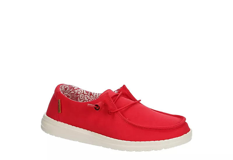 Heydude Womens Wendy Slip On Sneaker - Red 1 Heydude Womens Wendy Slip On Sneaker - Red