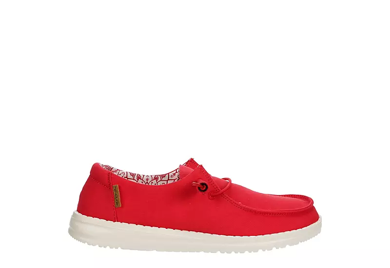 Heydude Womens Wendy Slip On Sneaker - Red 2 Heydude Womens Wendy Slip On Sneaker - Red - Image 2