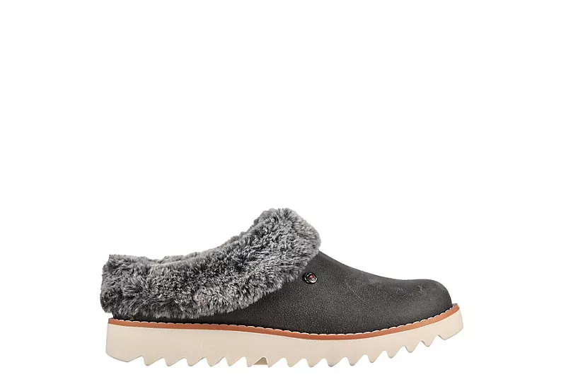 Skechers Womens Mountain Kiss Winter Rock Slipper - Dark Grey 2 Skechers Womens Mountain Kiss Winter Rock Slipper - Dark Grey - Image 2