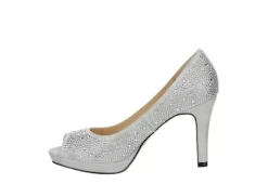 Adrienne Vittadini Womens Gervin Pump - Silver -Best Shoes Specialty Store US 01 106399 03