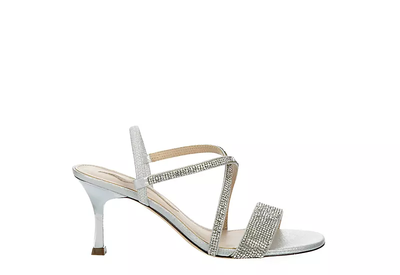N By Nina Womens Lourdes Sandal - Silver 2 N By Nina Womens Lourdes Sandal - Silver - Image 2
