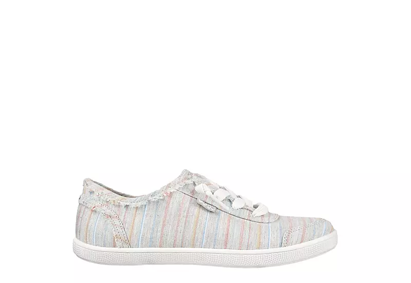 Skechers Womens B Cute Blurred Linez Slip On Sneaker - Grey 1 Skechers Womens B Cute Blurred Linez Slip On Sneaker - Grey