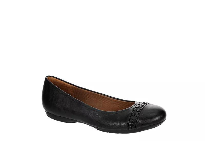 Eurosoft Womens Sifton Flat - Black 1 Eurosoft Womens Sifton Flat - Black