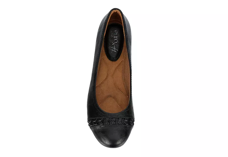 Eurosoft Womens Sifton Flat - Black 6 Eurosoft Womens Sifton Flat - Black - Image 6