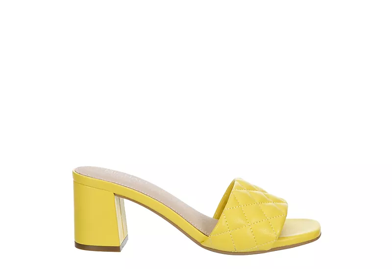 Michael By Michael Shannon Womens Riya Slide Sandal - Yellow 2 Michael By Michael Shannon Womens Riya Slide Sandal - Yellow - Image 2