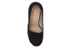 Toms Womens Michelle Wedge - Black -Best Shoes Specialty Store US 01 107378 03