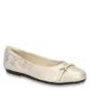 Easy Street Womens Asher Flat - Gold