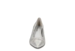Easy Street Womens Ansen Pump - Silver -Best Shoes Specialty Store US 01 108091 02