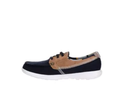 Skechers Womens Go Walk Lite Playa Vista Boat Shoe - Navy -Best Shoes Specialty Store US 01 112127 03