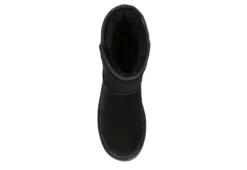 Koolaburra By Ugg Womens Koola Short Fur Boot - Black -Best Shoes Specialty Store US 01 122352 05