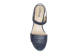 Lifestride Womens Yuma Wedge Sandal - Navy -Best Shoes Specialty Store US 01 201297 05
