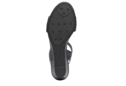 Lifestride Womens Yuma Wedge Sandal - Navy -Best Shoes Specialty Store US 01 201297 06