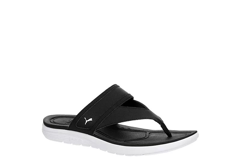 Puma Womens Softride Thong 2 Flip Flop Sandal - Black 1 Puma Womens Softride Thong 2 Flip Flop Sandal - Black