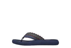 Skechers Womens Asana Flip Flop Sandal - Navy -Best Shoes Specialty Store US 01 202468 02