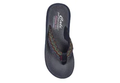 Skechers Womens Asana Flip Flop Sandal - Navy -Best Shoes Specialty Store US 01 202468 03