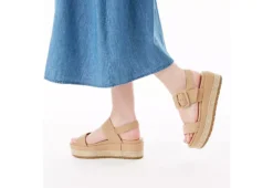 Michael By Michael Shannon Womens Kira Platform Sandal - Beige -Best Shoes Specialty Store US 01 202470 06