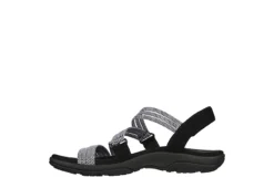 Skechers Womens Reggae Slim - Sweet Route Womens Sandal - Black -Best Shoes Specialty Store US 01 202492 02