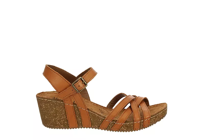 Bjorndal Womens Lily Wedge Sandal - Tan 2 Bjorndal Womens Lily Wedge Sandal - Tan - Image 2