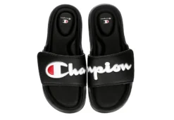 Champion Womens Foundation Split Script Slide Sandal - Black -Best Shoes Specialty Store US 01 202526 03
