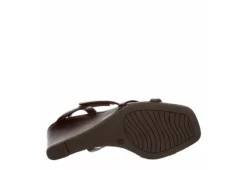 Michael By Michael Shannon Womens Lulu Wedge Sandal - Espresso -Best Shoes Specialty Store US 01 202628 06