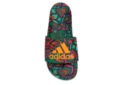 Adidas Womens Adilette Comfort Slide Sandal - Green -Best Shoes Specialty Store US 01 202664 05