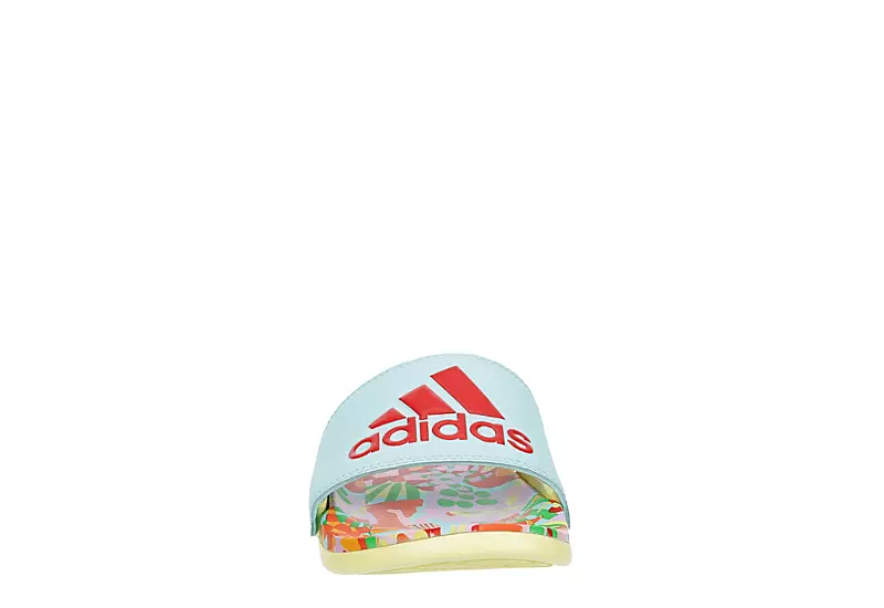 Adidas Womens Adilette Comfort Slide Sandal - Aqua 3 Adidas Womens Adilette Comfort Slide Sandal - Aqua - Image 3