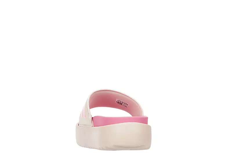 Adidas Womens Adilette Platform Slide Sandal - Pink 5 Adidas Womens Adilette Platform Slide Sandal - Pink - Image 5