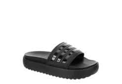 Adidas Womens Adilette Platform Slide Sandal - Black