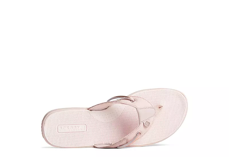 Sperry Womens Seafish Iridescent Sparkle Flip Flop Sandal - Blush 5 Sperry Womens Seafish Iridescent Sparkle Flip Flop Sandal - Blush - Image 5