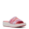 Clarks Womens Drift Petal Slide Sandal - Multicolor