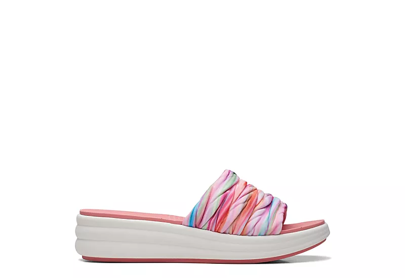 Clarks Womens Drift Petal Slide Sandal - Multicolor 2 Clarks Womens Drift Petal Slide Sandal - Multicolor - Image 2